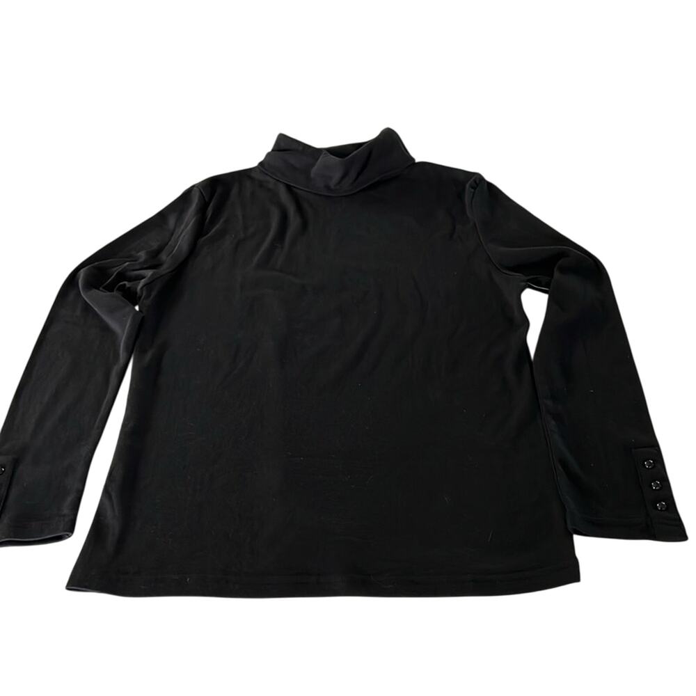 Sofishie turtle neck Black Long Sleeve Women’s Size Large Wardrobe Basic NWT